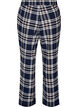 Bas de pyjama &agrave; carreaux en coton, Bleu, Packshot image number 1