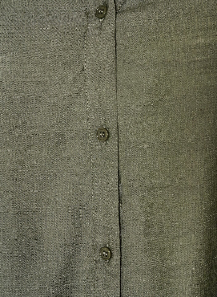 Chemise en viscose avec manches brod&eacute;es, Vert, Packshot image number 2
