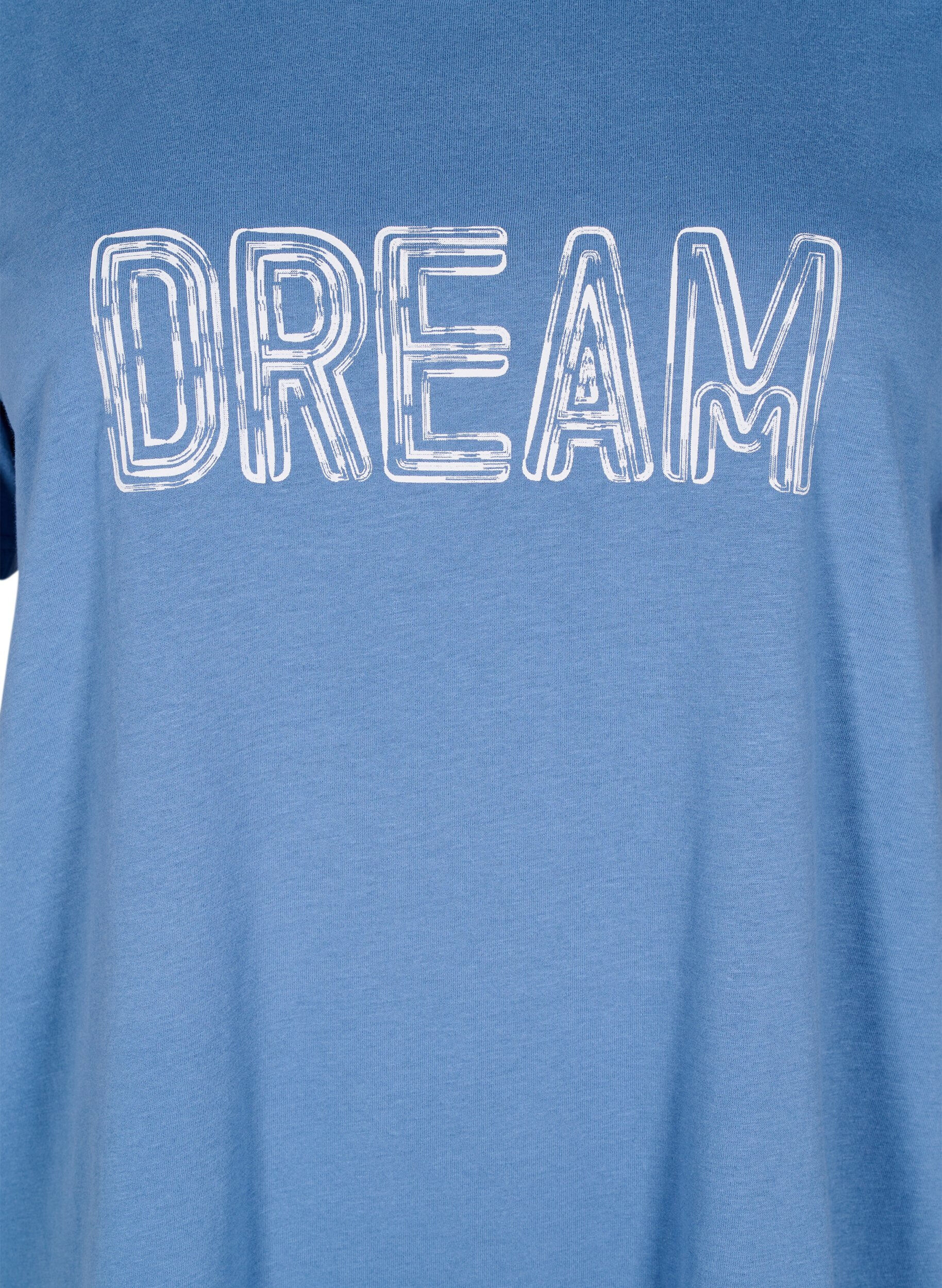 Zizzi FLASH - T-shirt avec motif, Bleu Clair, Packshot image number 2