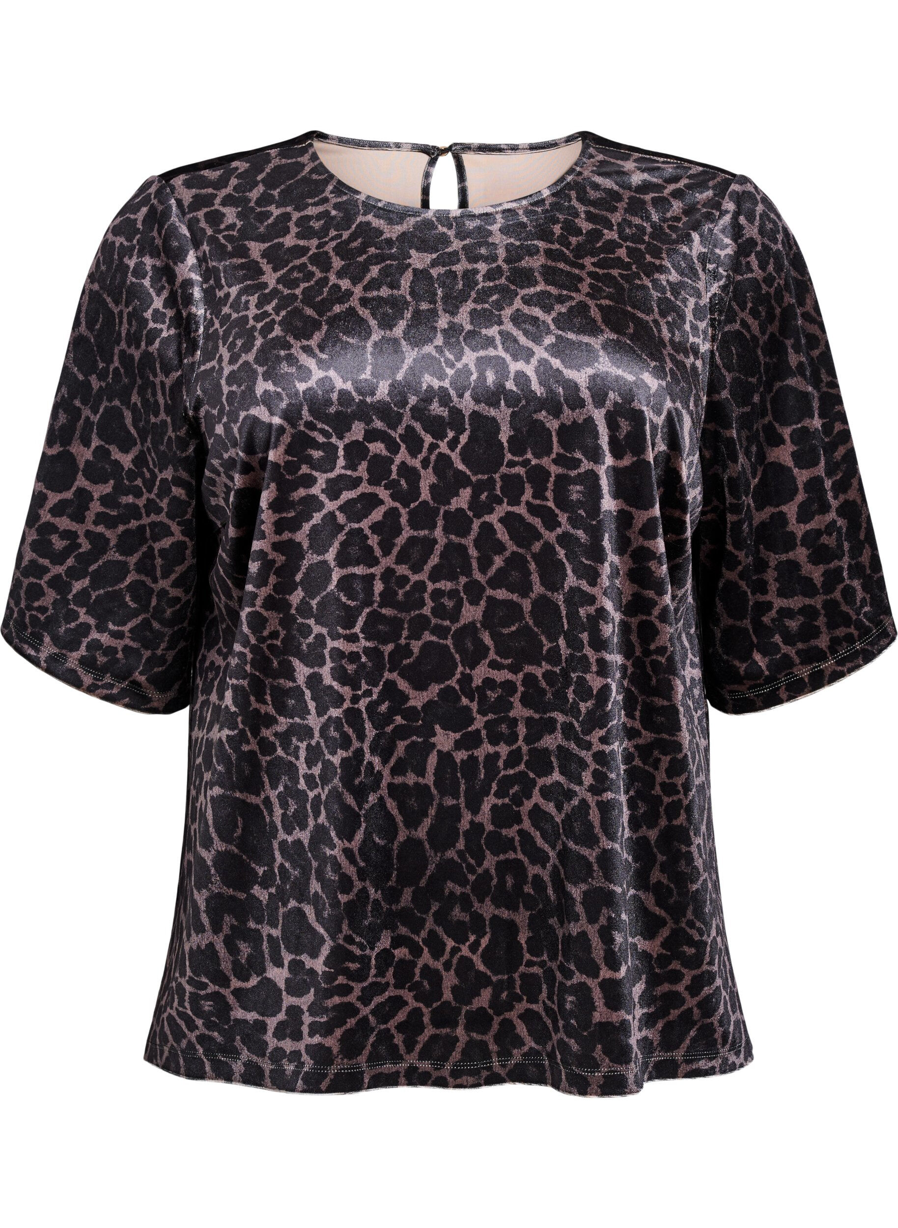 Haut &agrave; manches courtes en velours