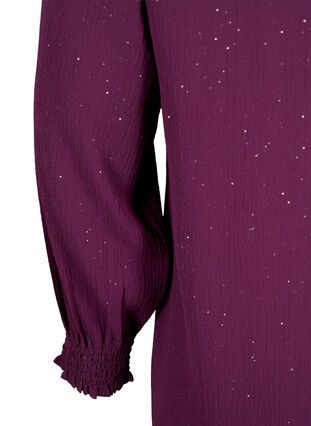 FLASH - Robe à manches longues scintillante, Purple w. Silver, Packshot image number 3
