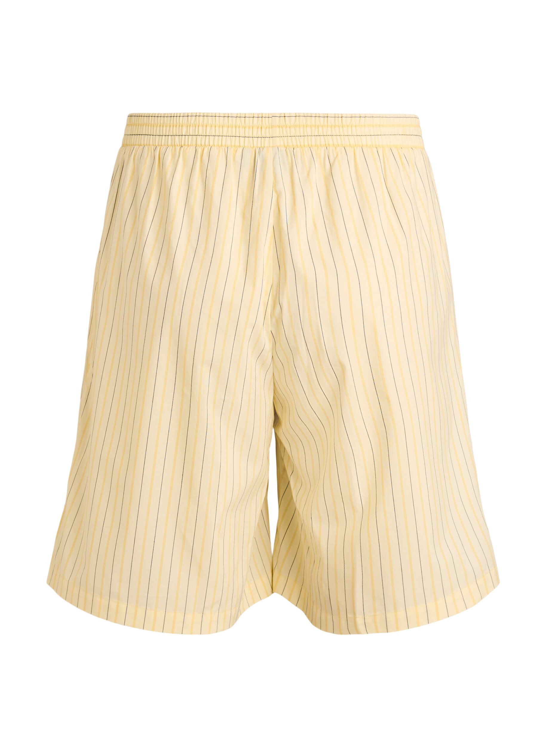 ZizziShort ample taille haute &agrave; rayures, Jaune clair, Packshot image number 1