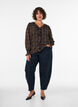Blouse &agrave; carreaux avec volants, Vert, Model image number 1