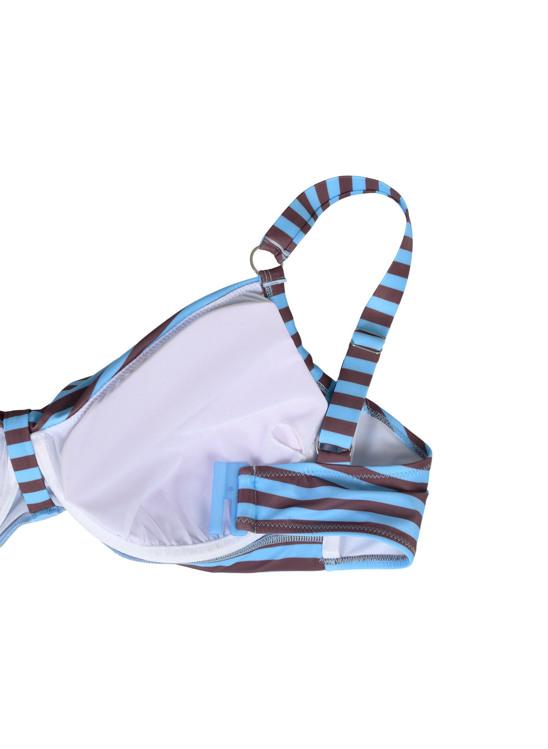 Zizzi Soutien-gorge de bikini imprim&eacute; &agrave; armatures, Bleu Clair, Packshot image number 3