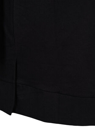 Robe pull à capuche, Black Solid, Packshot image number 3