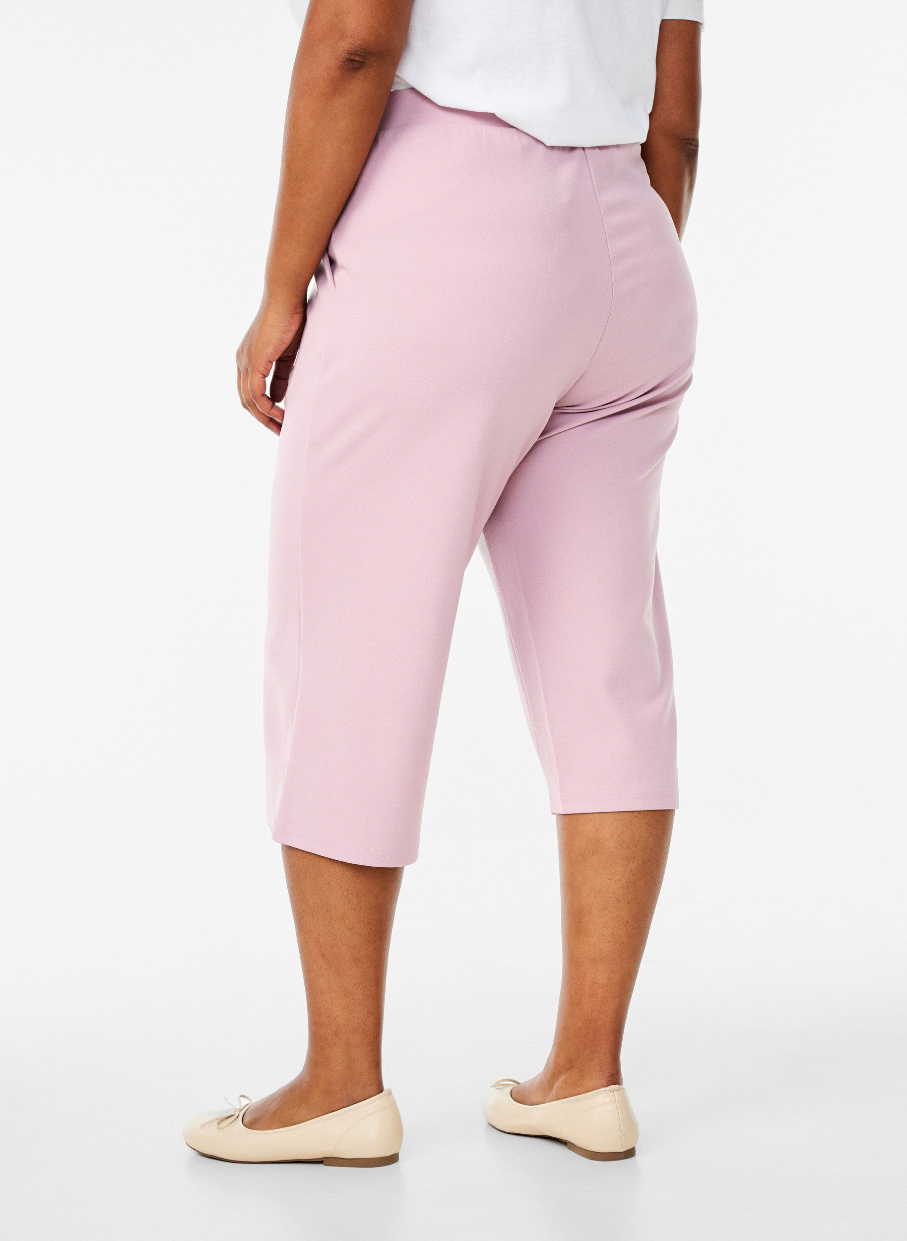 Zizzi FLASH - Culotte taille haute &agrave; coupe ample, Rose poudr&eacute;e, Model image number 1