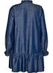 Robe courte effet denim &agrave; volants, Bleu, Packshot image number 1