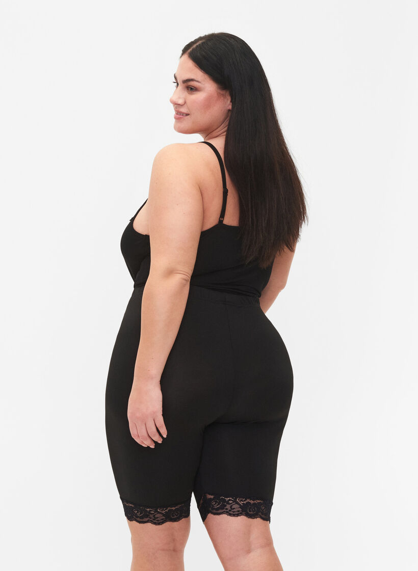 Lot de 2 cyclistes avec bordure en dentelle, Black / Black, Model image number 1