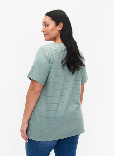 T-shirt en coton à manches courtes, Chinois Green, Model image number 1