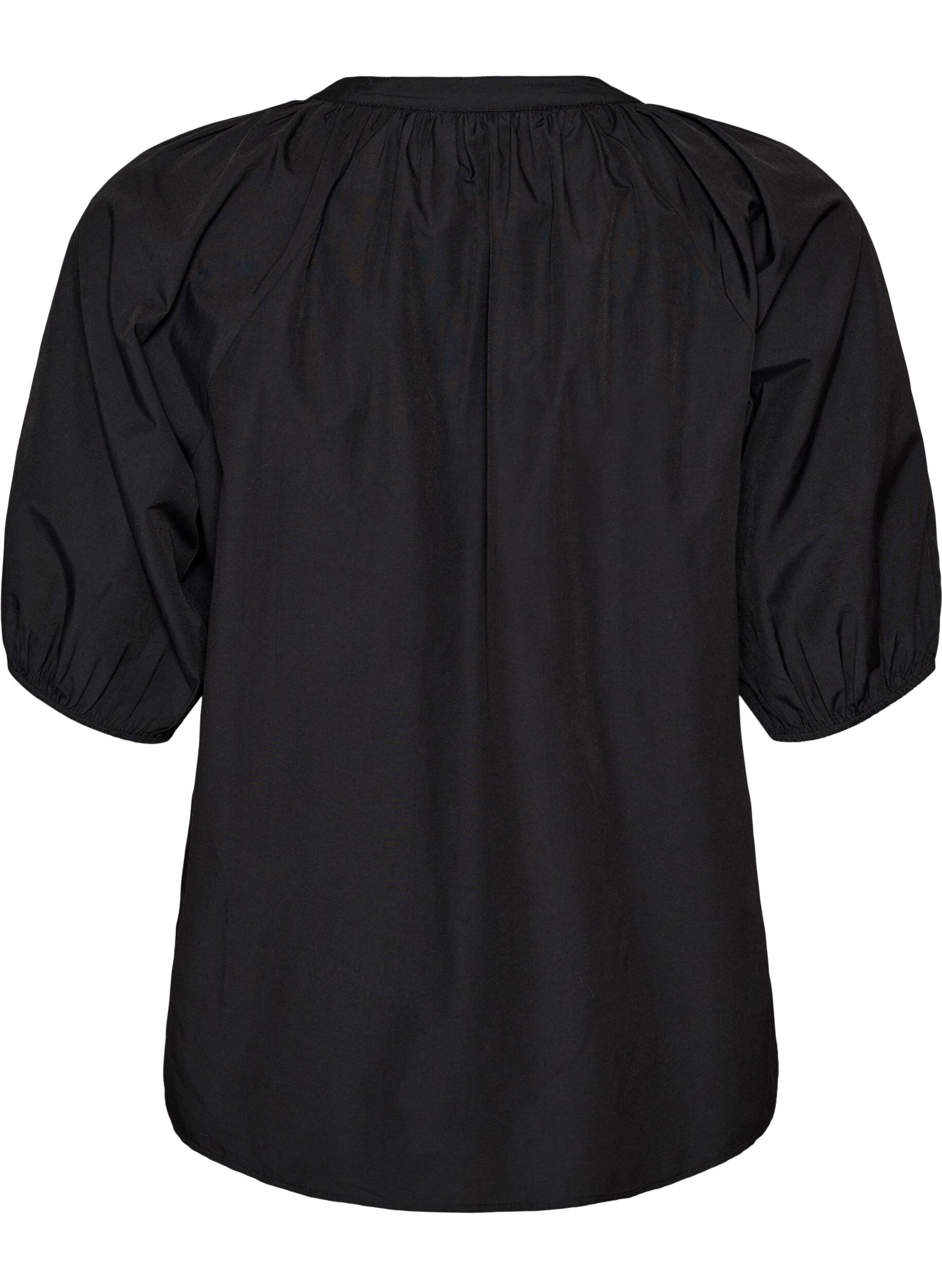 ZizziChemisier avec fermeture boutonn&eacute;e et ceinture &agrave; nouer, Noir, Packshot image number 1