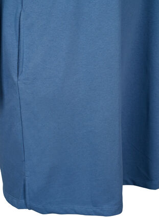 Robe de survêtement à manches courtes avec poches, Moonlight Blue, Packshot image number 3