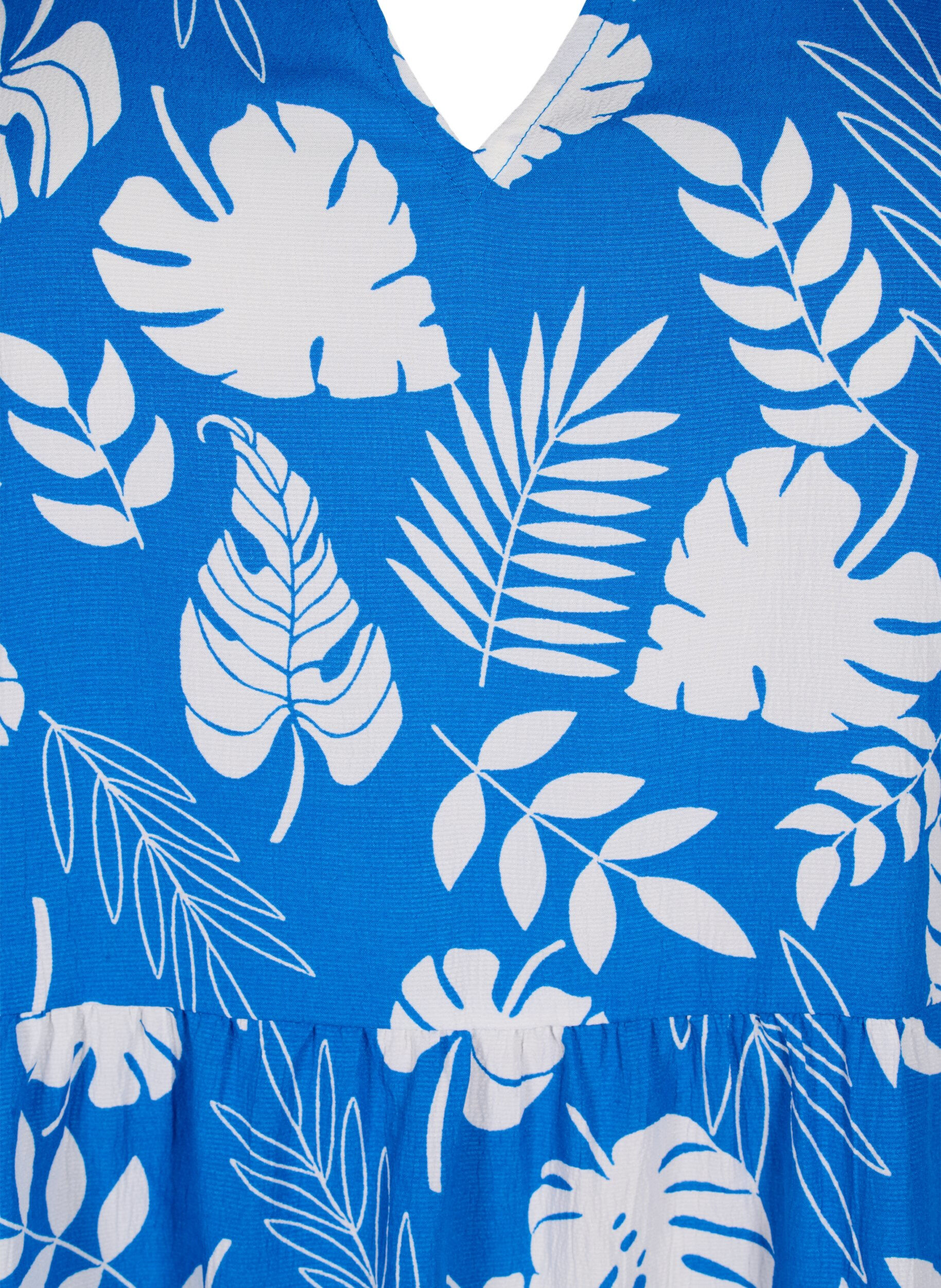 Zizzi FLASH - Robe trap&egrave;ze imprim&eacute;e, Skydiver White AOP, Packshot image number 2