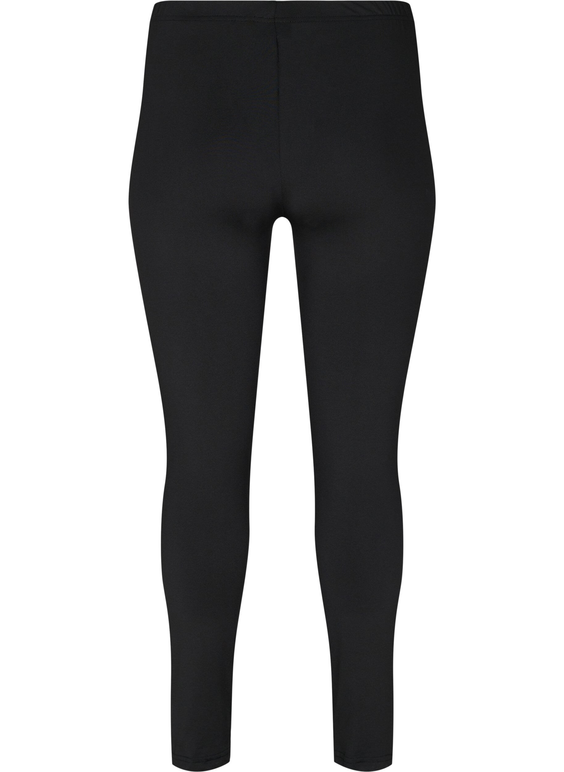 Zizzi Lot de 2-leggings&nbsp;basiques, Black, Packshot image number 1