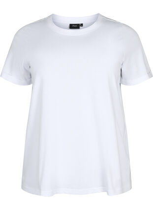 T-shirt en coton basique, Bright White, Packshot image number 0