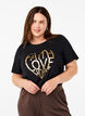 FLASH – T-shirt imprimé, Black Gold Faith, Model image number 0