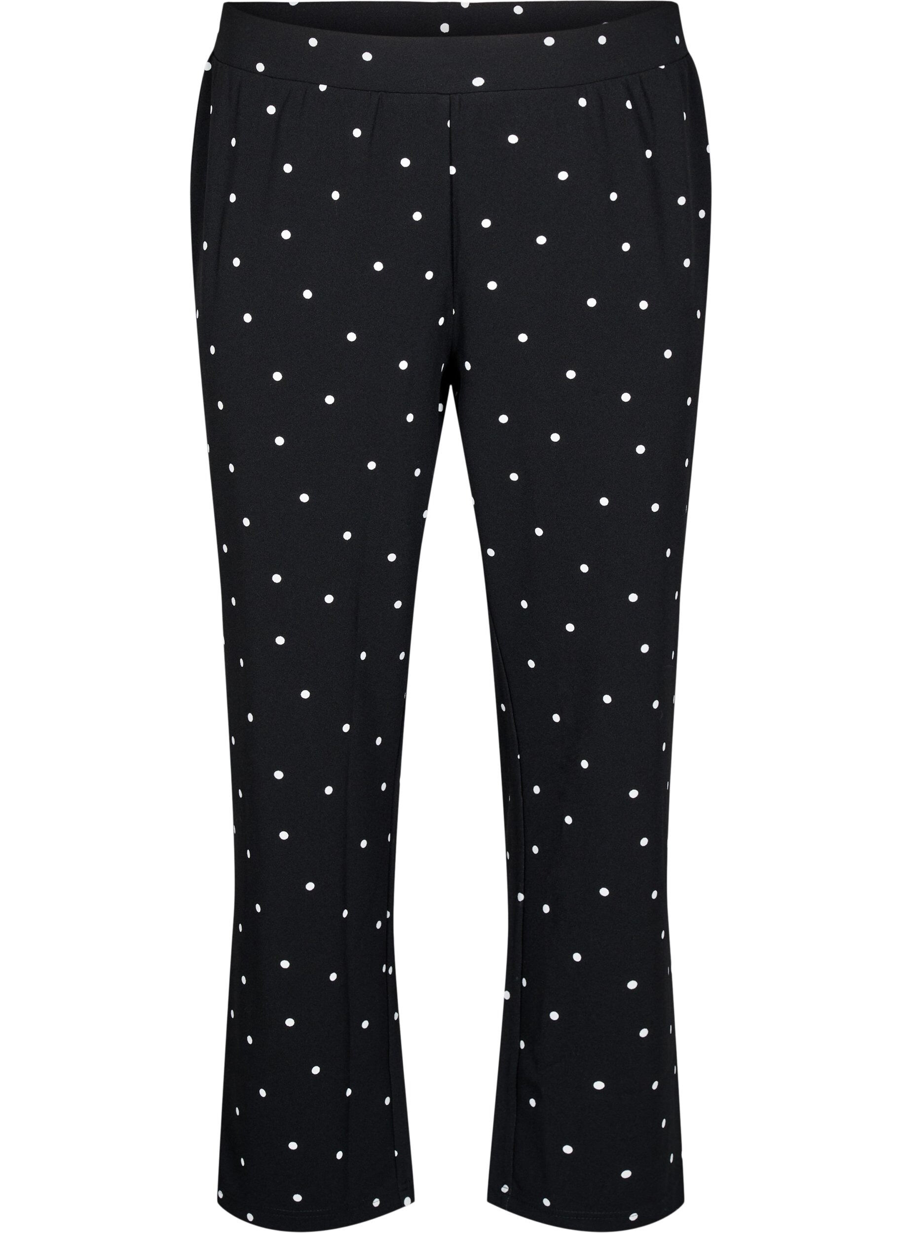 ZizziPantalon &agrave; coupe droite, Noir, Packshot image number 0