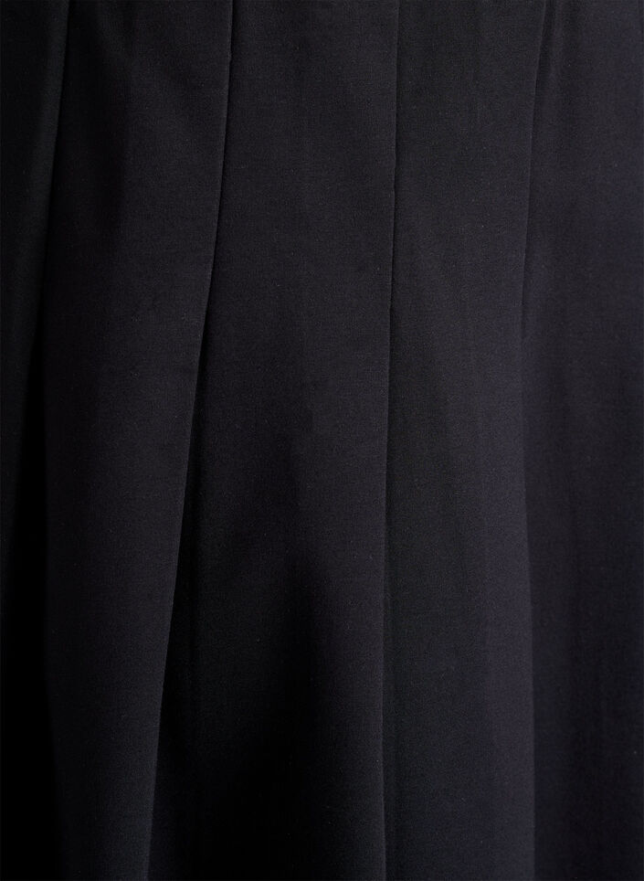 Jupe courte pliss&eacute;e &agrave; taille &eacute;lastique, Noir, Packshot image number 2