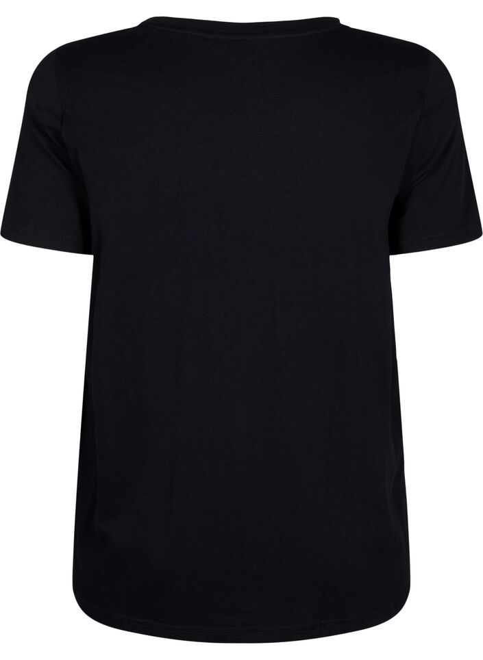 T-shirt avec strass, Black W. Rhinestones, Packshot image number 1