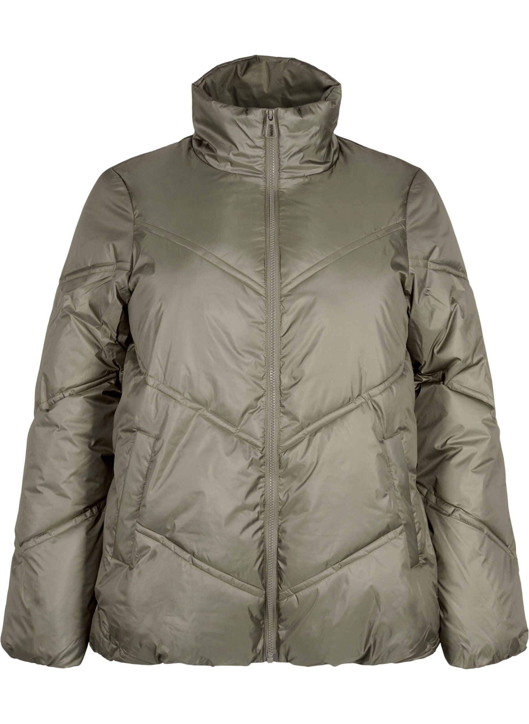 Zizzi Veste d'hiver courte avec poches, Bungee Cord , Packshot image number 0