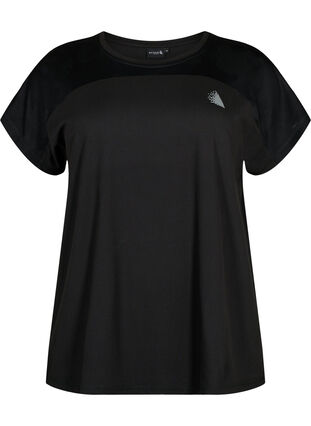 T-shirt d'entraînement à col rond, Black, Packshot image number 0