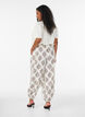 Pantalon ballon taille haute &agrave; motifs, Vanille, Model image number 1