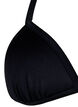 Soutien-gorge de bikini triangle solide, Noir, Packshot image number 2