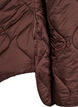 Veste matelass&eacute;e avec boutons-pression et col rond, Marron, Packshot image number 3