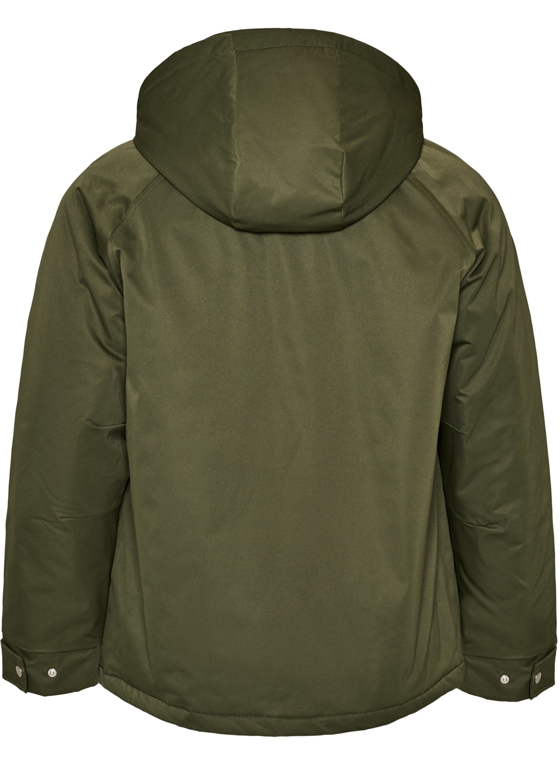 ZizziParka matelass&eacute; avec une capuche amovible, Vert fonc&eacute;, Packshot image number 1