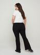 Jean bootcut Ellen taille haute, Black, Model image number 1