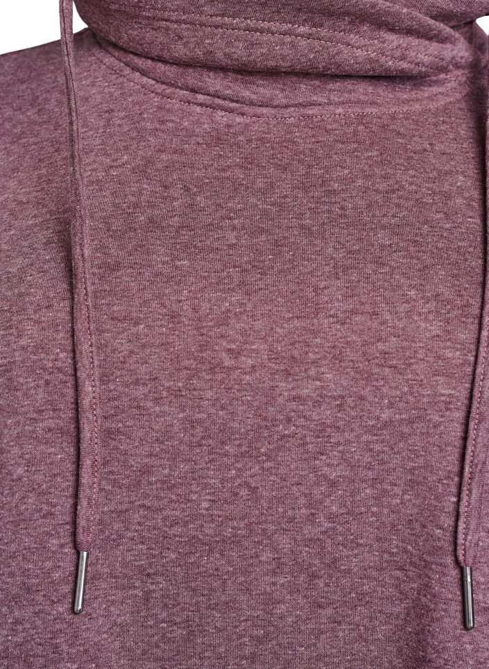 FLASH - Robe sweat-shirt courte &agrave; col montant et poches, Bordeaux, Packshot image number 2