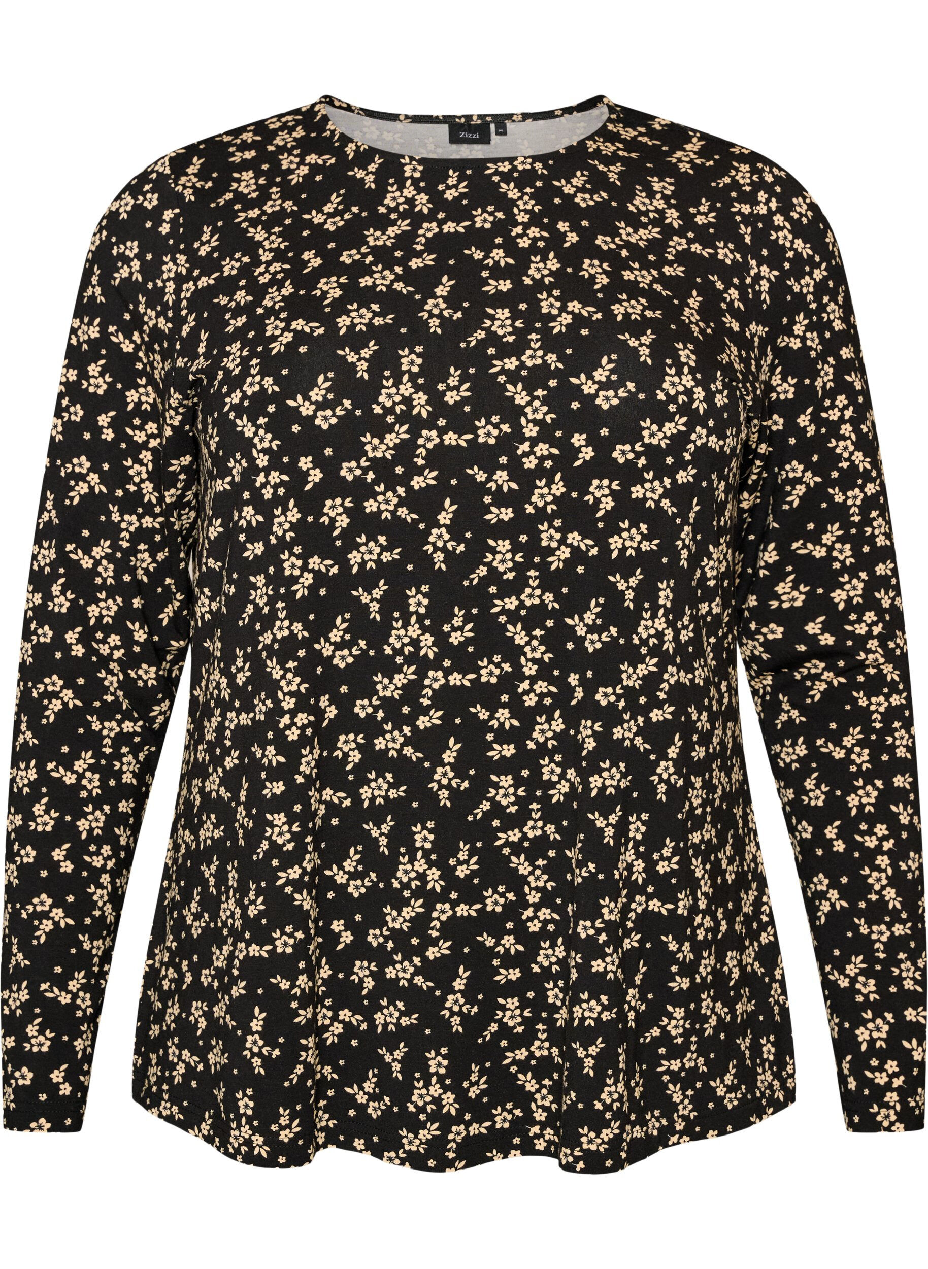 ZizziBlouse &agrave; manches longues, Noir, Packshot image number 0