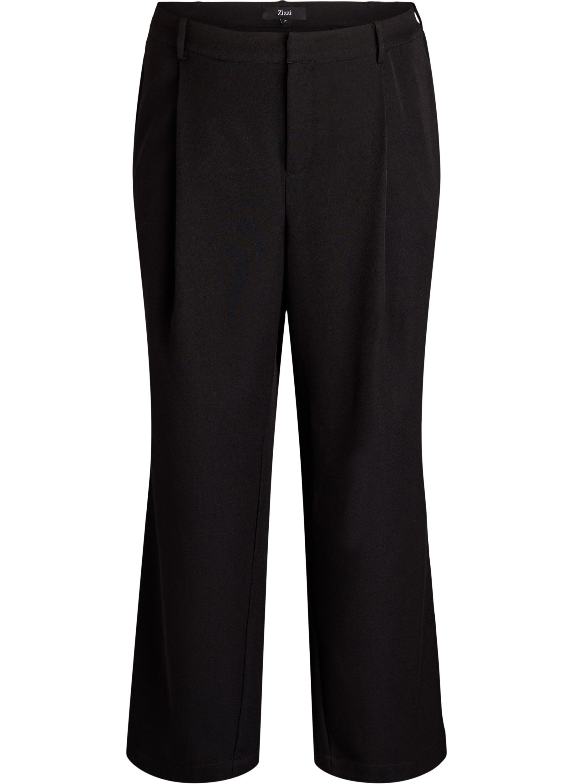 Pantalon de costume taille haute &agrave; jambes droites