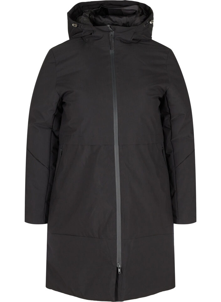 Veste d'hiver avec taille ajustable, Noir, Packshot image number 0
