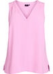 Haut sans manches effet froiss&eacute;, Rose, Packshot image number 0