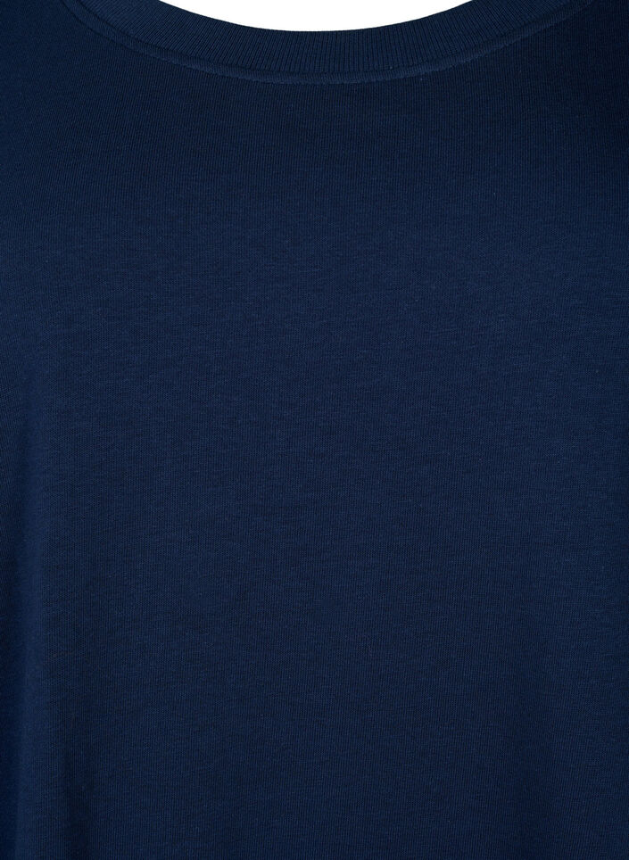 Robe de survêtement à manches courtes avec poches, Black Iris, Packshot image number 2