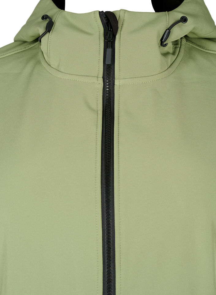  Veste softshell courte avec des poches, Oil Green, Packshot image number 2