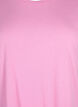 T-shirt &agrave; manches courtes en coton m&eacute;lang&eacute;, Rose, Packshot image number 2