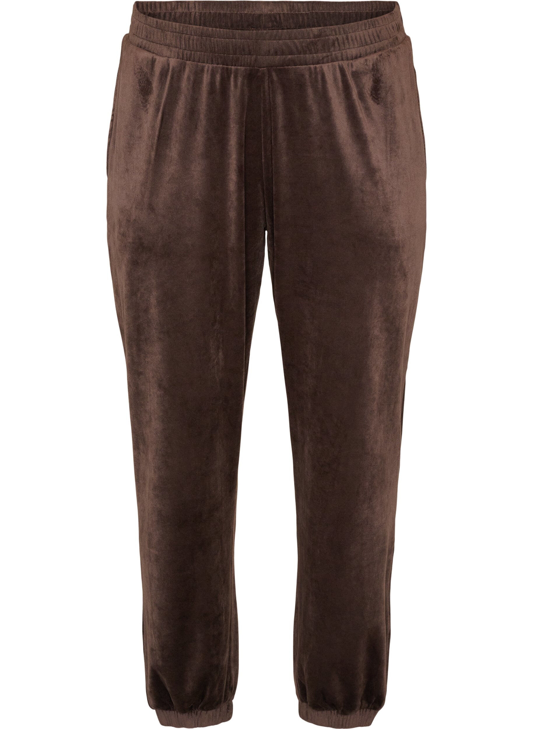 ZizziPantalon ample en velours, Marron, Packshot image number 0
