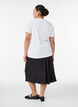 Jupe en viscose avec une ceinture &eacute;lastique, Noir, Model image number 1