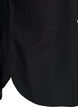Chemise en lin et viscose avec manches 3/4, Noir, Packshot image number 3
