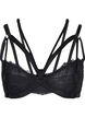 Soutien-gorge à armatures avec cordons, Black, Packshot image number 0