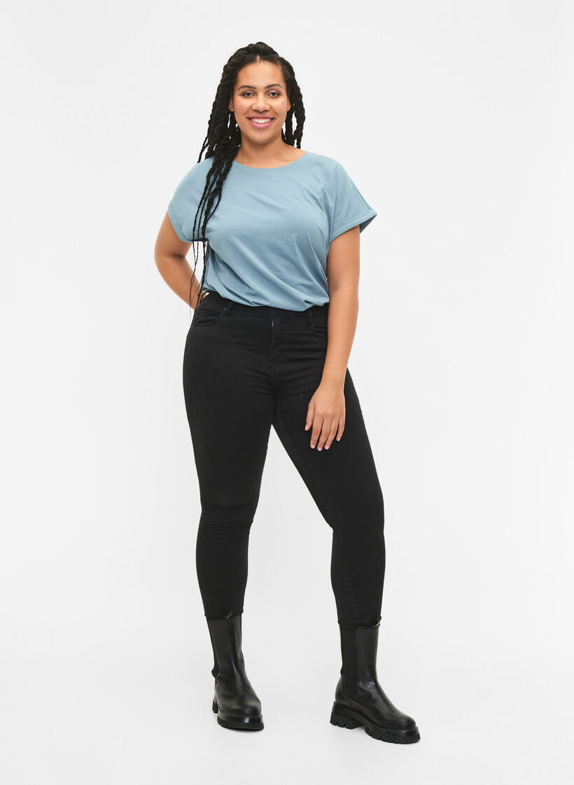 2 packs de t-shirts &agrave; manches courtes, Bleu, Model image number 1