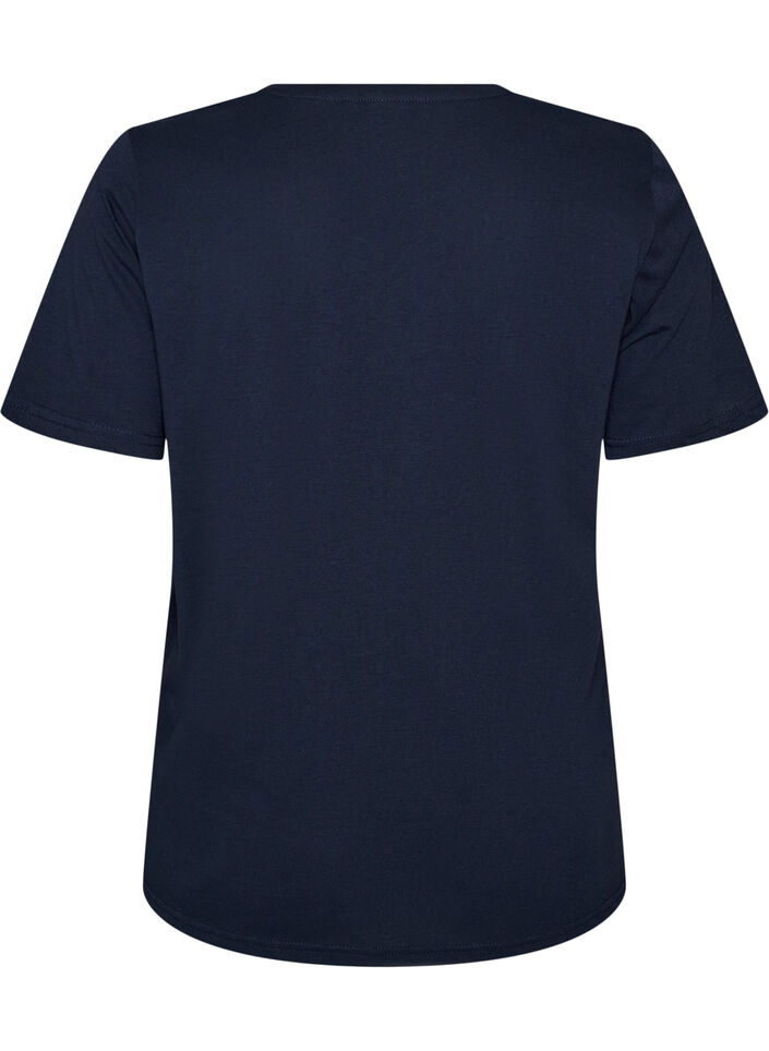 T-shirt imprim&eacute;, Bleu, Packshot image number 1
