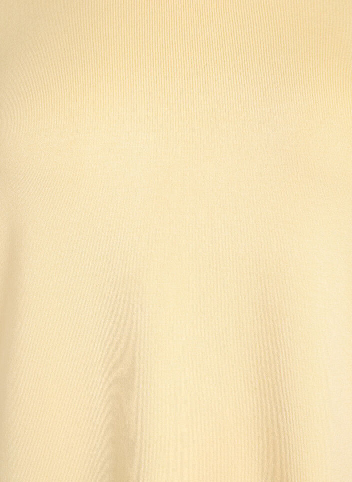 Blouse en maille à manches courtes en viscose, Jaune clair, Packshot image number 2