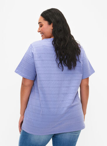 T-shirt en coton à manches courtes, Lavender Violet, Model image number 1
