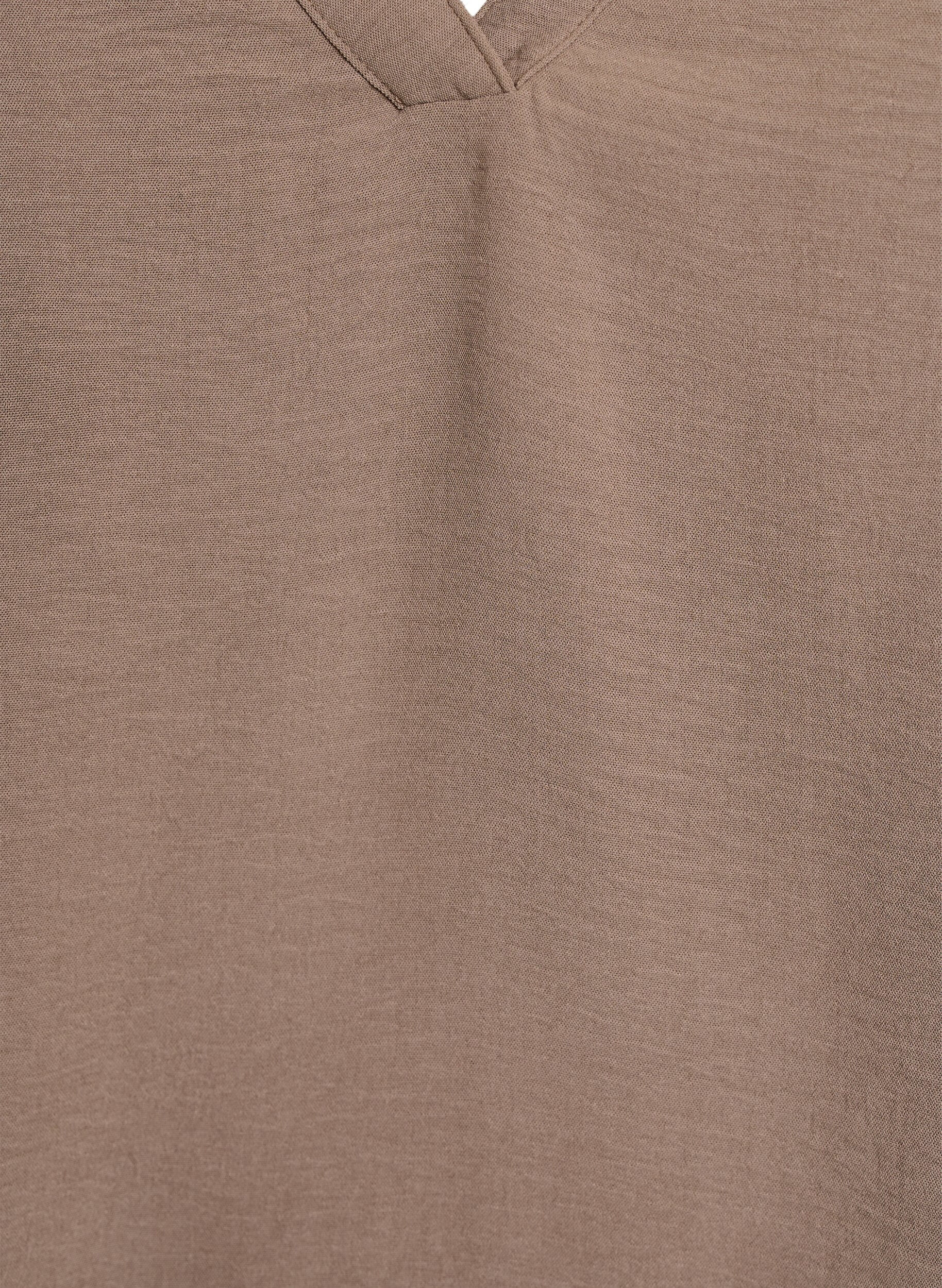 ZizziHaut sans manches effet froiss&eacute;, Marron, Packshot image number 2