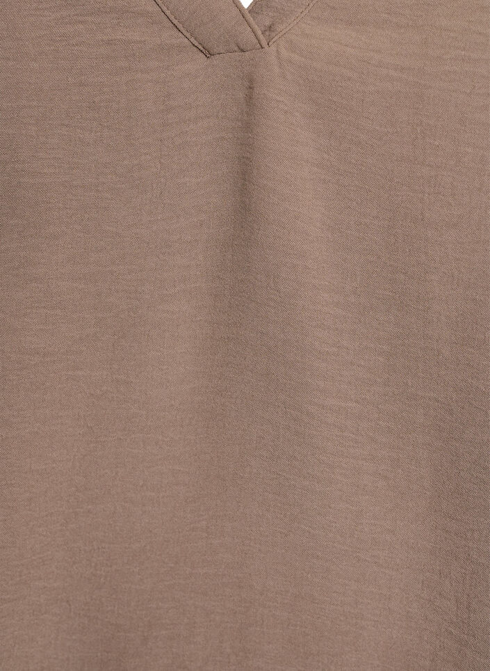 Haut sans manches effet froiss&eacute;, Marron, Packshot image number 2