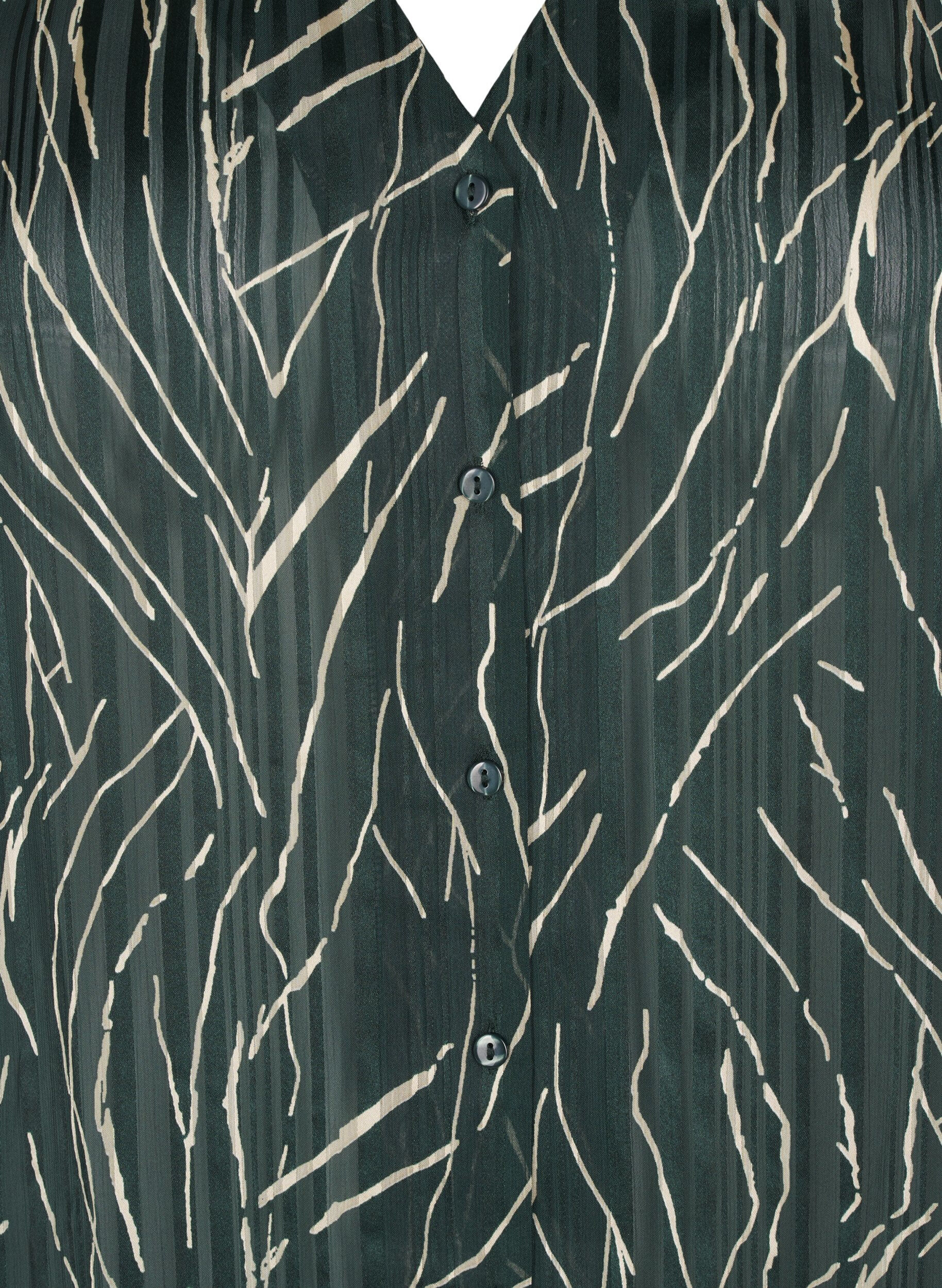 Zizzi Chemise &agrave; manches longues disposant de boutons, Vert, Packshot image number 2