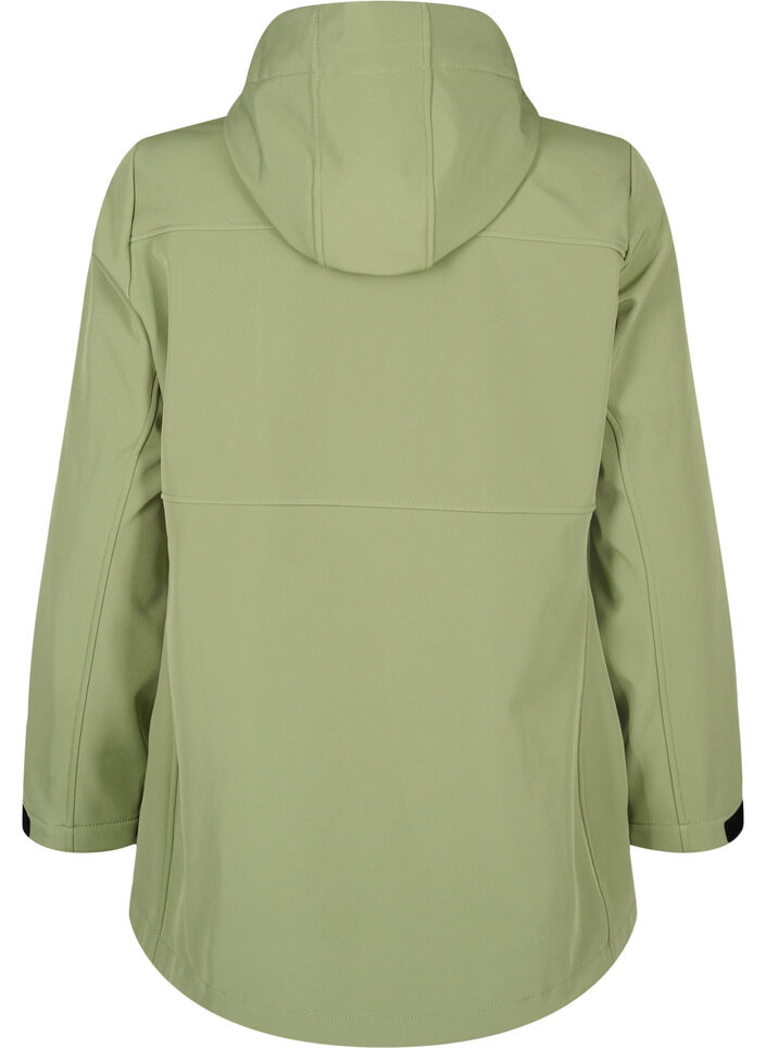  Veste softshell courte avec des poches, Oil Green, Packshot image number 1