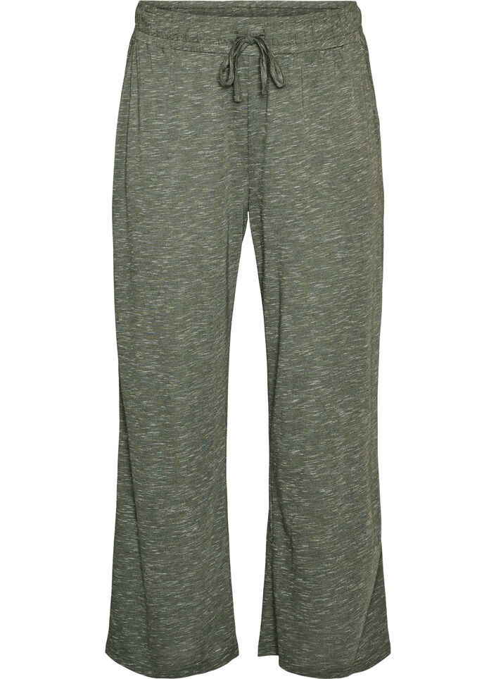 Pantalon en jersey &agrave; coupe ample avec poches, Vert, Packshot image number 0